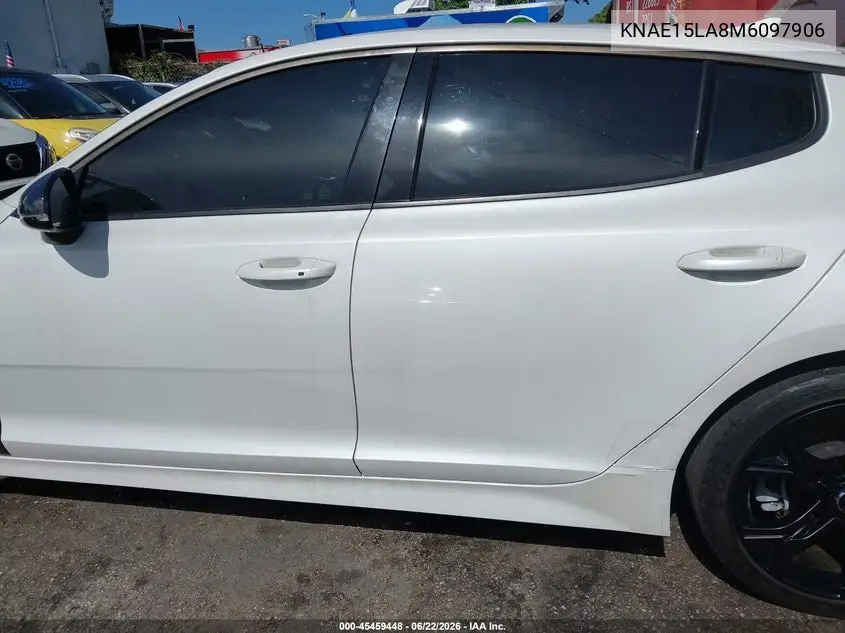 2021 Kia Stinger Gt-Line VIN: KNAE15LA8M6097906 Lot: 45459448