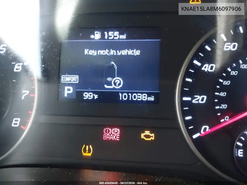 2021 Kia Stinger Gt-Line VIN: KNAE15LA8M6097906 Lot: 45459448