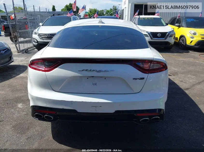 2021 Kia Stinger Gt-Line VIN: KNAE15LA8M6097906 Lot: 45459448