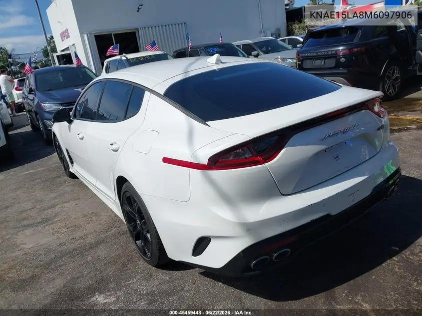 2021 Kia Stinger Gt-Line VIN: KNAE15LA8M6097906 Lot: 45459448