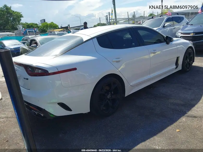 2021 Kia Stinger Gt-Line VIN: KNAE15LA8M6097906 Lot: 45459448