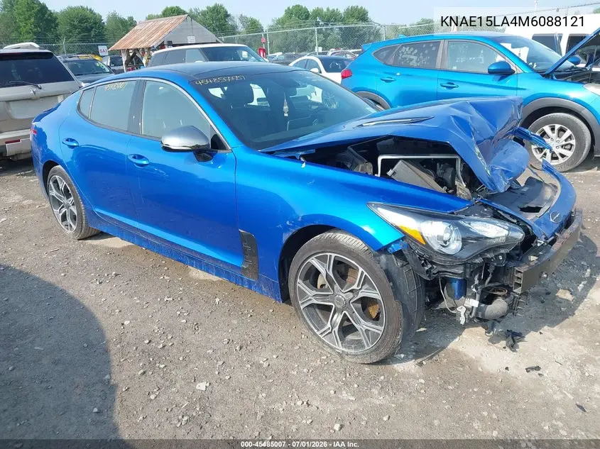 2021 Kia Stinger Gt-Line VIN: KNAE15LA4M6088121 Lot: 45485007