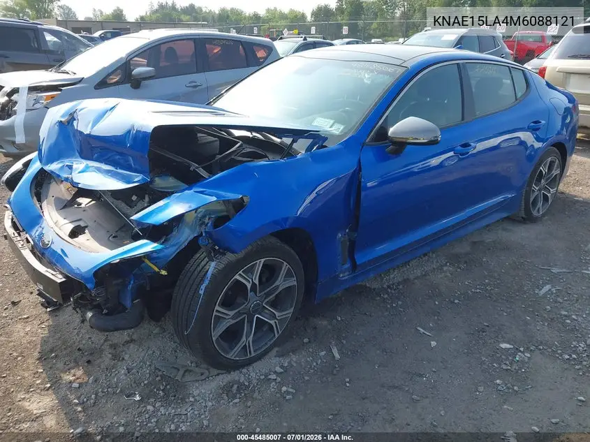 2021 Kia Stinger Gt-Line VIN: KNAE15LA4M6088121 Lot: 45485007