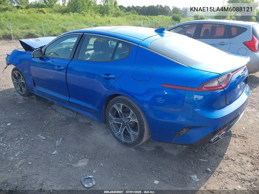 2021 Kia Stinger Gt-Line VIN: KNAE15LA4M6088121 Lot: 45485007