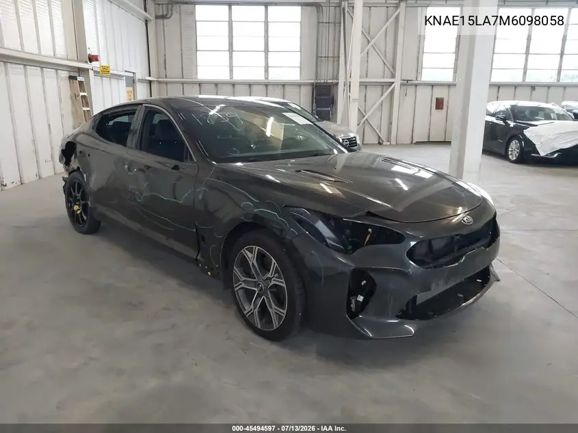 2021 Kia Stinger Gt-Line VIN: KNAE15LA7M6098058 Lot: 45494597