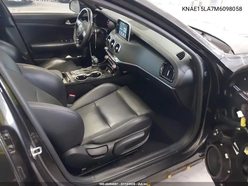2021 Kia Stinger Gt-Line VIN: KNAE15LA7M6098058 Lot: 45494597