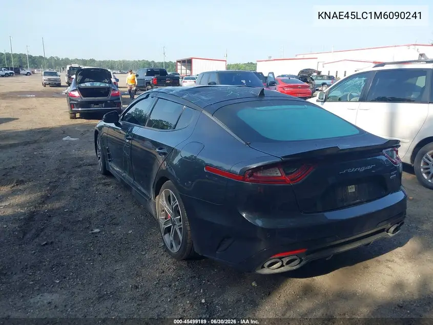 2021 Kia Stinger Gt1 VIN: KNAE45LC1M6090241 Lot: 45499189
