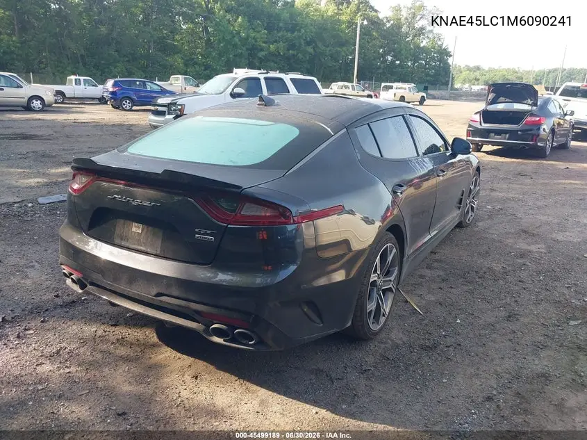 2021 Kia Stinger Gt1 VIN: KNAE45LC1M6090241 Lot: 45499189