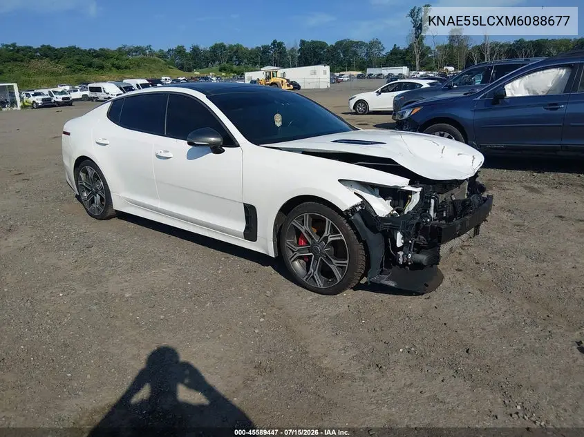 2021 Kia Stinger Gt2 VIN: KNAE55LCXM6088677 Lot: 45589447