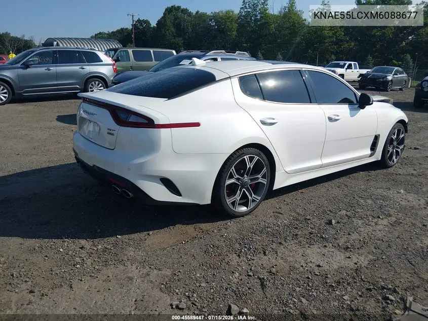 2021 Kia Stinger Gt2 VIN: KNAE55LCXM6088677 Lot: 45589447