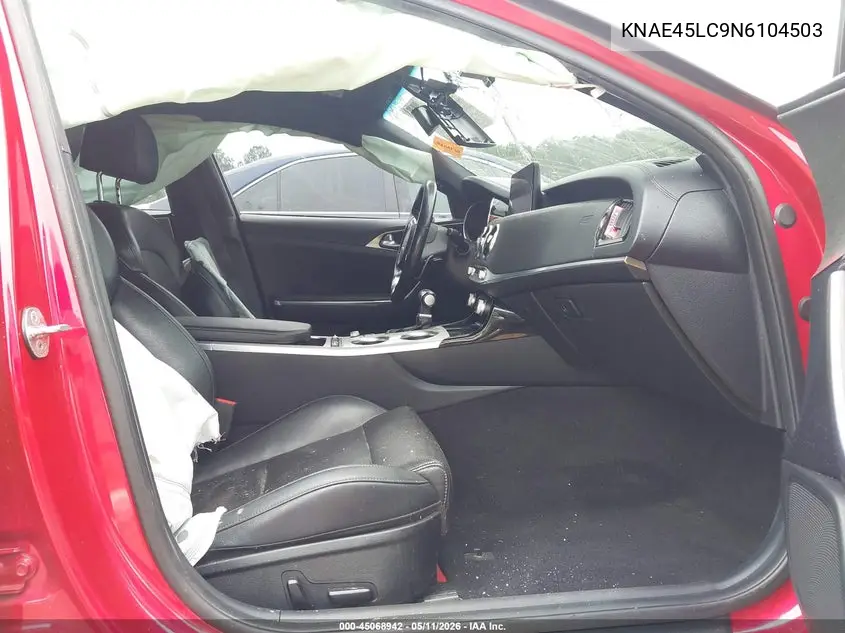 2022 Kia Stinger Gt1 VIN: KNAE45LC9N6104503 Lot: 45068942