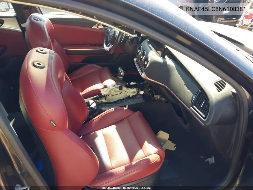 2022 Kia Stinger Gt1 VIN: KNAE45LC8N6108381 Lot: 45246333