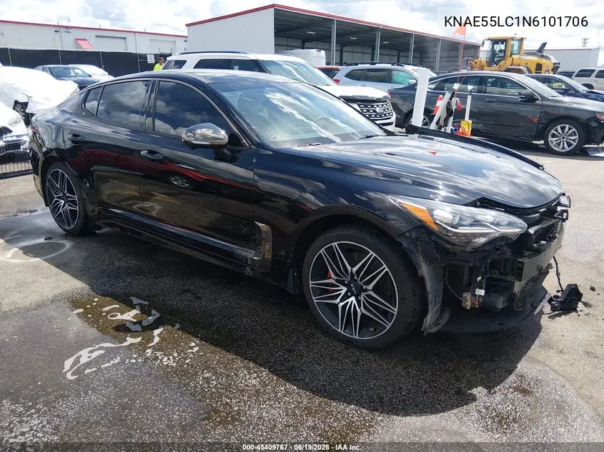 2022 Kia Stinger Gt2 VIN: KNAE55LC1N6101706 Lot: 45409767