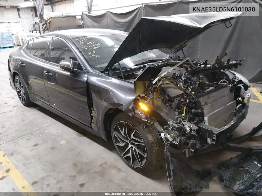 2022 Kia Stinger Gt-Line VIN: KNAE35LD5N6101030 Lot: 45498178