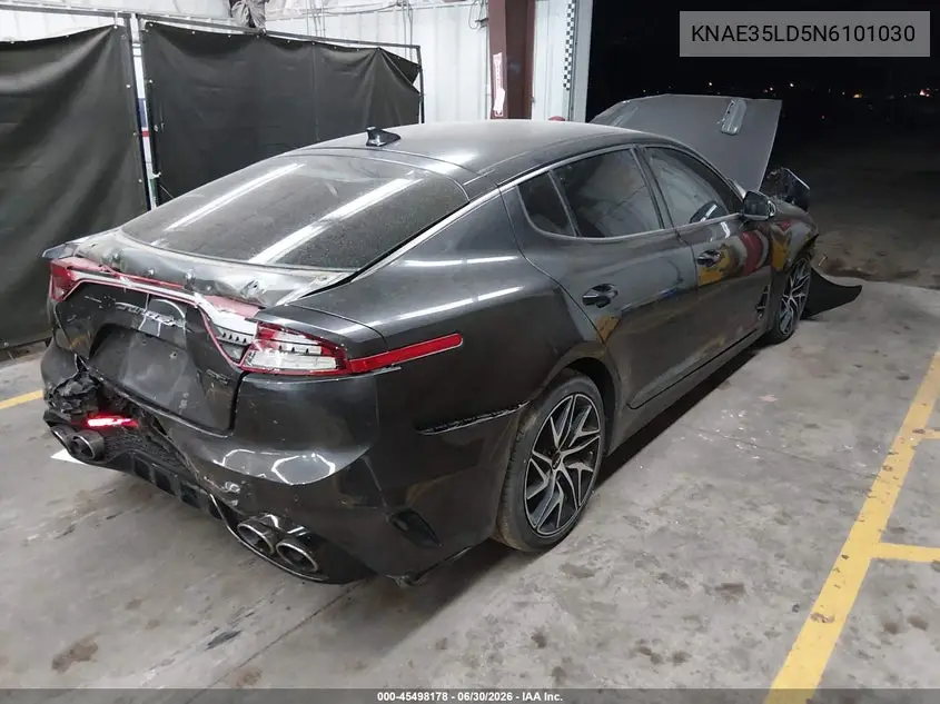 2022 Kia Stinger Gt-Line VIN: KNAE35LD5N6101030 Lot: 45498178