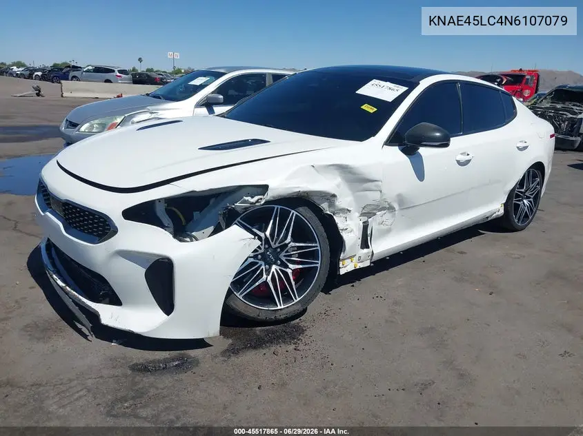 2022 Kia Stinger Gt1 VIN: KNAE45LC4N6107079 Lot: 45517865