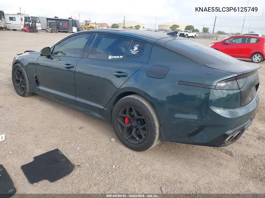 2023 Kia Stinger Gt2 VIN: KNAE55LC3P6125749 Lot: 44786753