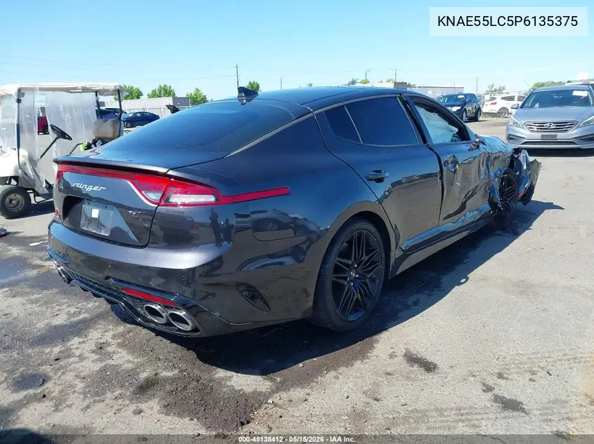 2023 Kia Stinger Gt2 VIN: KNAE55LC5P6135375 Lot: 45138412
