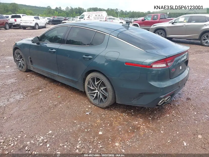2023 Kia Stinger Gt-Line VIN: KNAE35LD5P6123001 Lot: 45214965