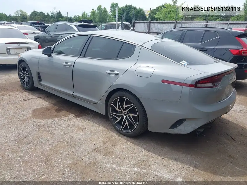 2023 Kia Stinger Gt-Line VIN: KNAE35LD6P6132113 Lot: 45377214