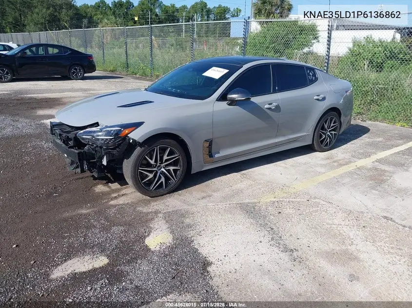 2023 Kia Stinger Gt-Line VIN: KNAE35LD1P6136862 Lot: 45626015
