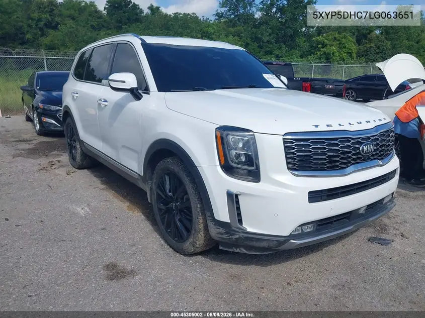 2020 Kia Telluride Sx VIN: 5XYP5DHC7LG063651 Lot: 45305002