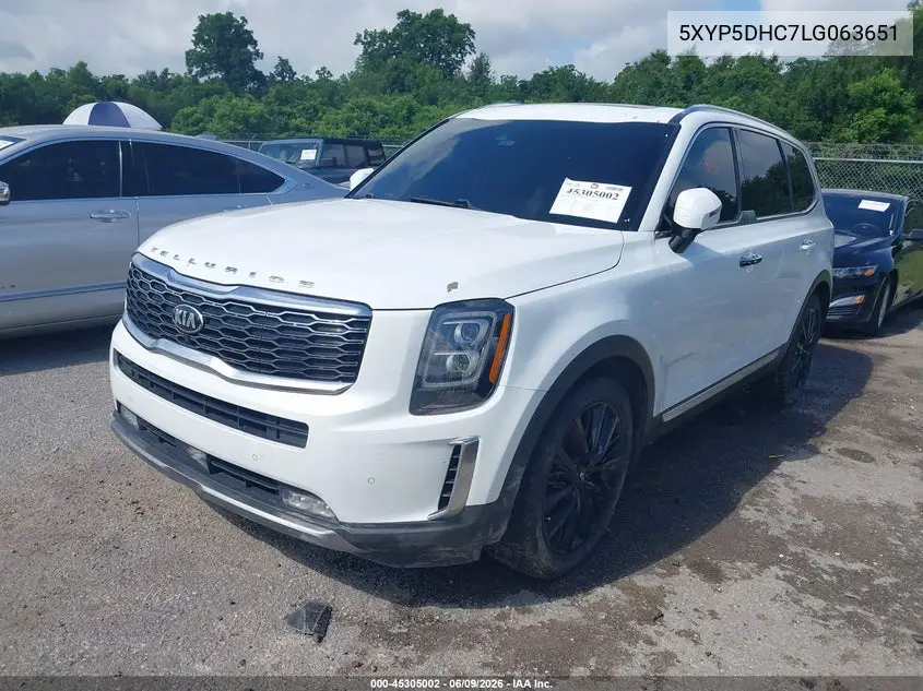 2020 Kia Telluride Sx VIN: 5XYP5DHC7LG063651 Lot: 45305002