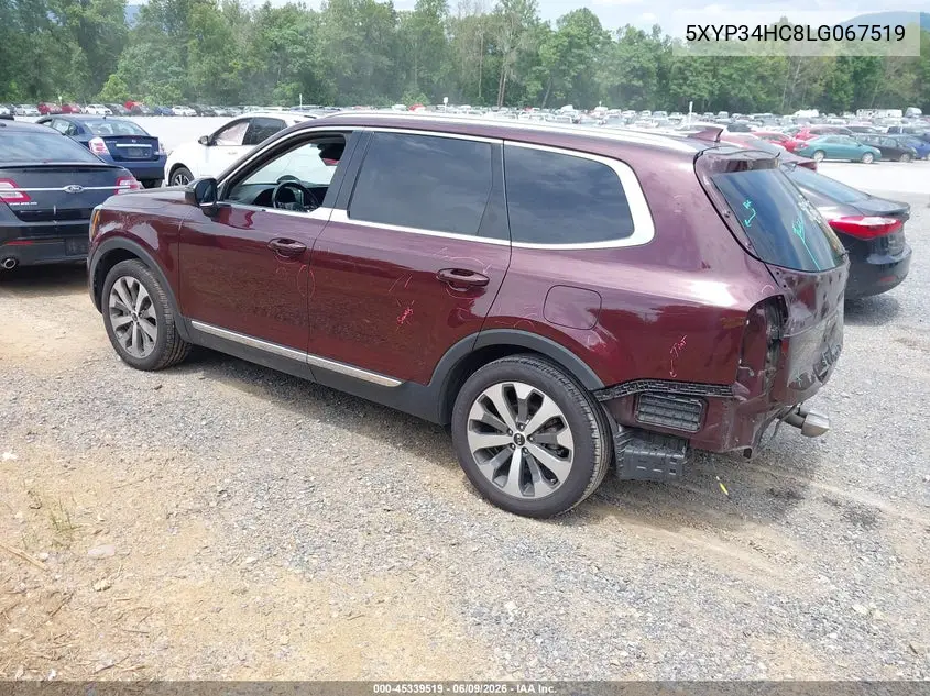 2020 Kia Telluride Ex VIN: 5XYP34HC8LG067519 Lot: 45339519