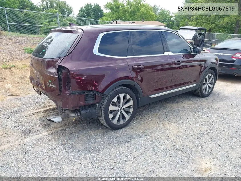 2020 Kia Telluride Ex VIN: 5XYP34HC8LG067519 Lot: 45339519