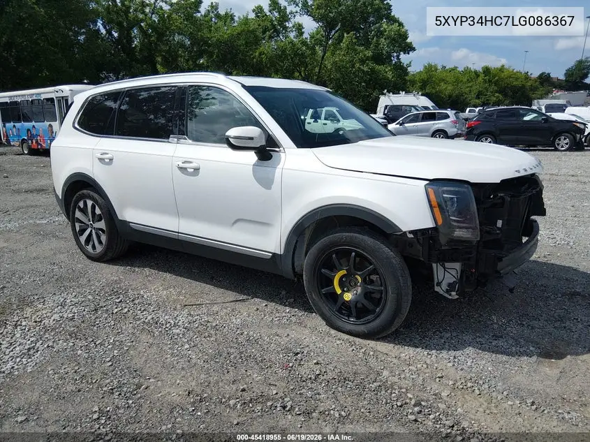 2020 Kia Telluride Ex VIN: 5XYP34HC7LG086367 Lot: 45418955