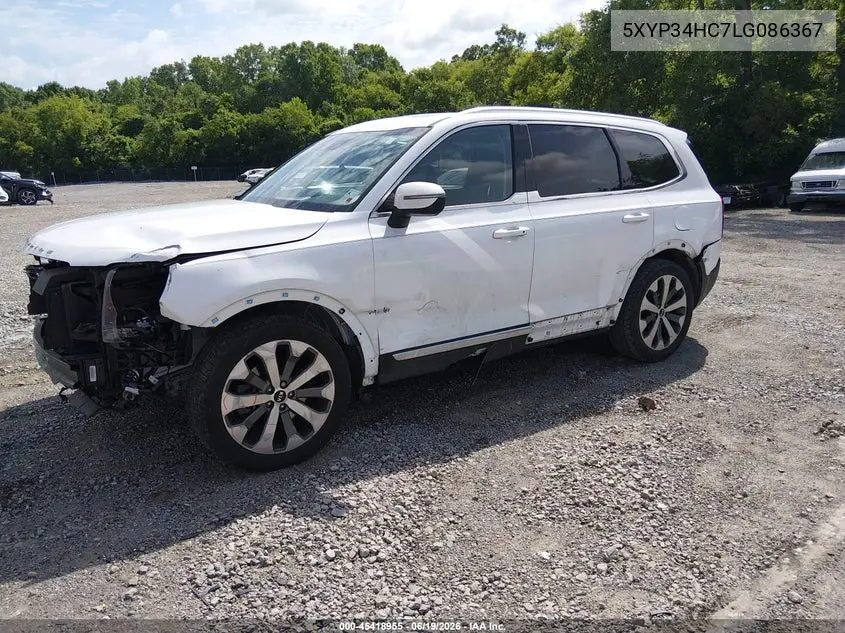 2020 Kia Telluride Ex VIN: 5XYP34HC7LG086367 Lot: 45418955