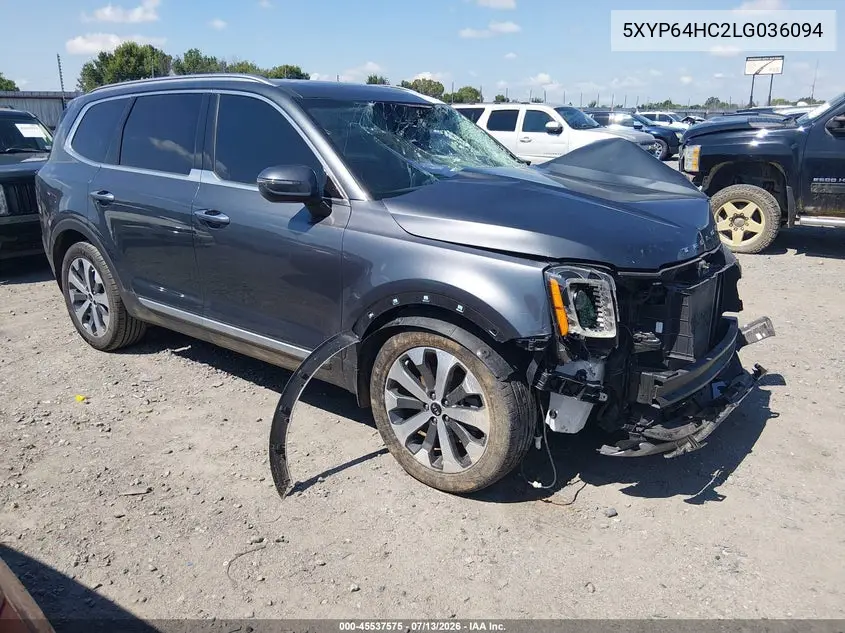 2020 Kia Telluride S VIN: 5XYP64HC2LG036094 Lot: 45537575