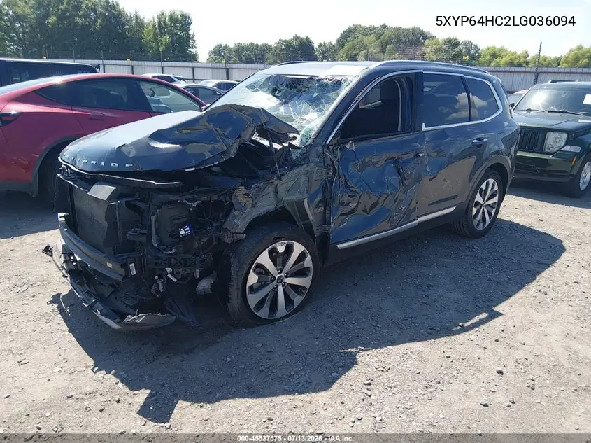 2020 Kia Telluride S VIN: 5XYP64HC2LG036094 Lot: 45537575