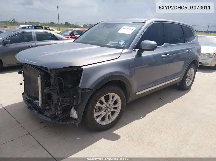 2020 Kia Telluride Lx VIN: 5XYP2DHC5LG070011 Lot: 45557283