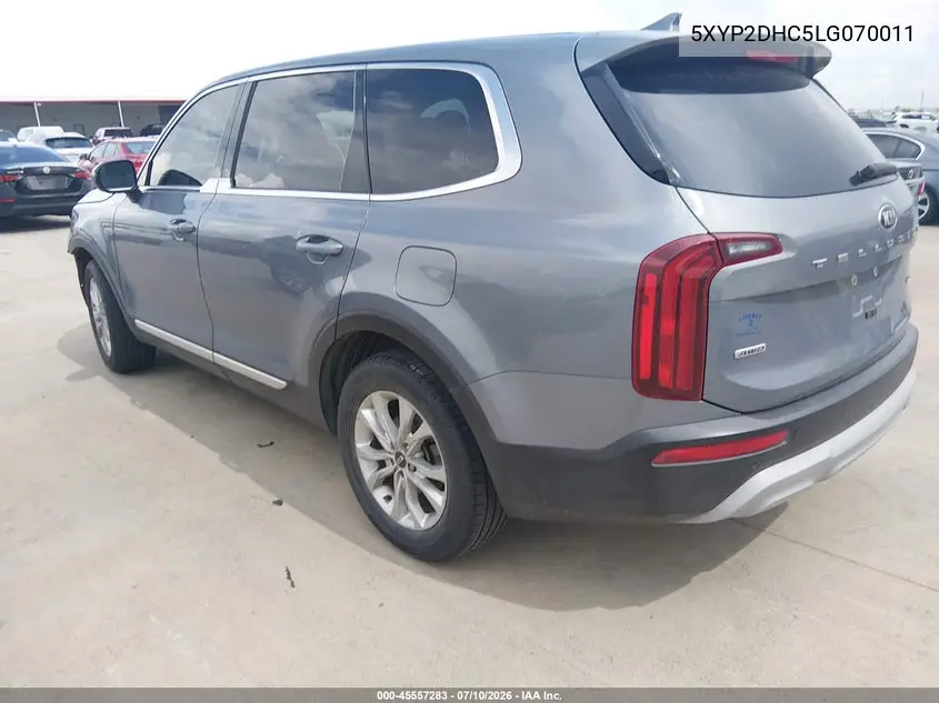 2020 Kia Telluride Lx VIN: 5XYP2DHC5LG070011 Lot: 45557283