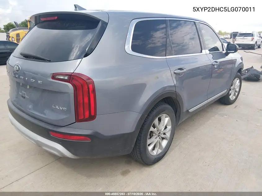2020 Kia Telluride Lx VIN: 5XYP2DHC5LG070011 Lot: 45557283