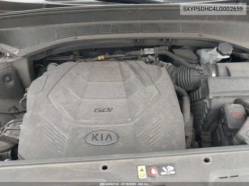 2020 Kia Telluride Sx VIN: 5XYP5DHC4LG002659 Lot: 45562742