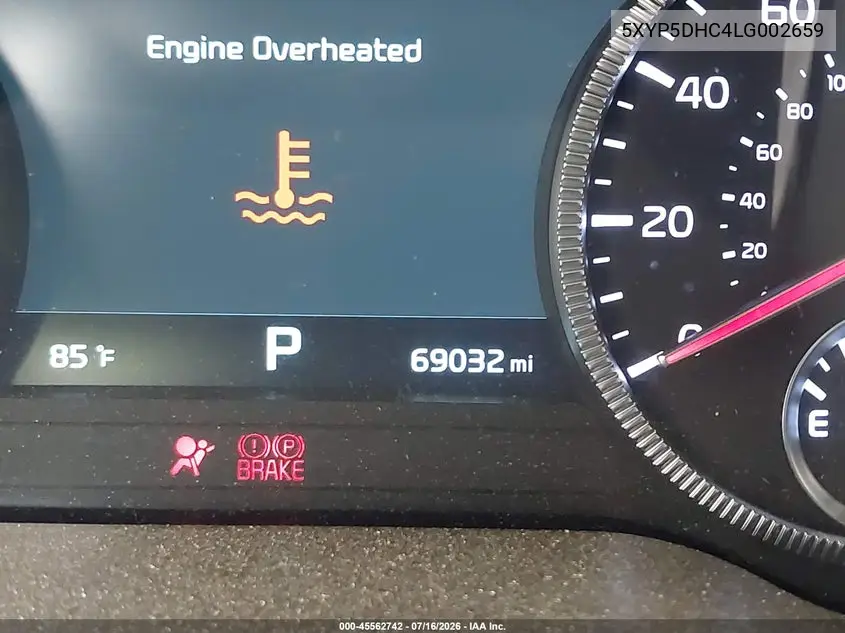 2020 Kia Telluride Sx VIN: 5XYP5DHC4LG002659 Lot: 45562742