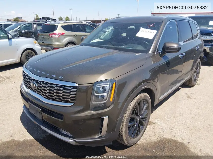 2020 Kia Telluride Sx VIN: 5XYP5DHC0LG075382 Lot: 45563504