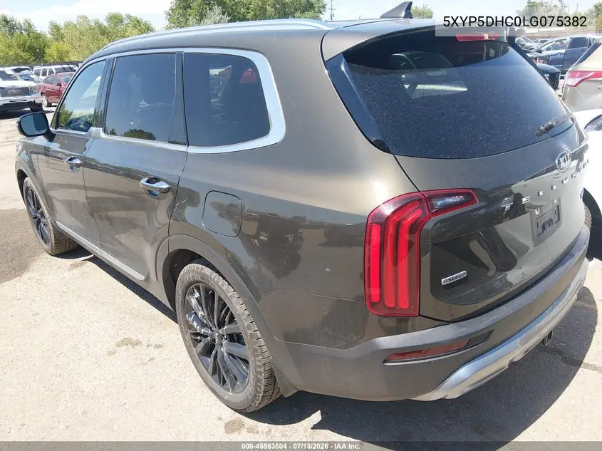 2020 Kia Telluride Sx VIN: 5XYP5DHC0LG075382 Lot: 45563504