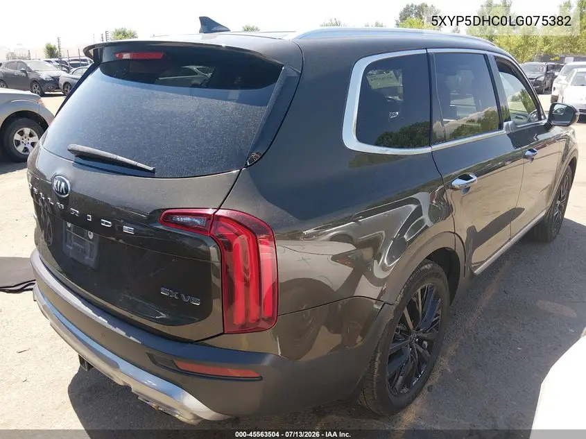 2020 Kia Telluride Sx VIN: 5XYP5DHC0LG075382 Lot: 45563504