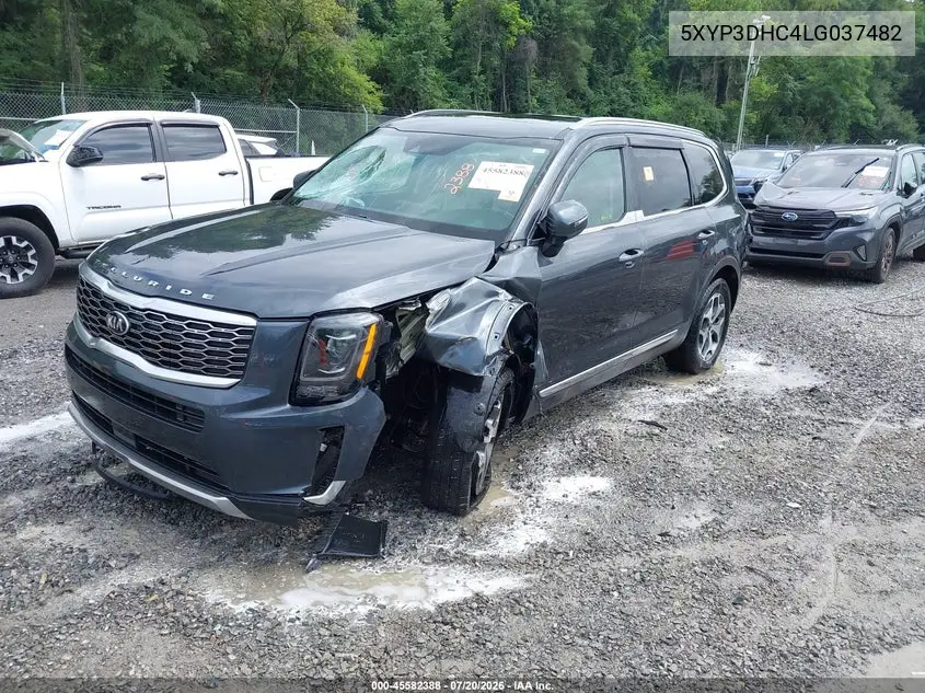 2020 Kia Telluride Ex VIN: 5XYP3DHC4LG037482 Lot: 45582388