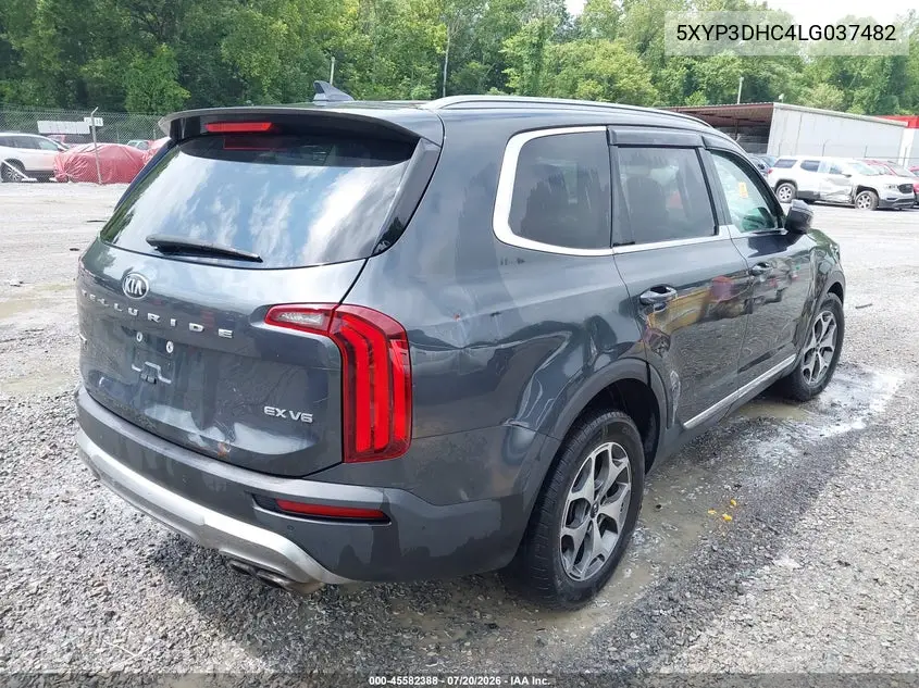 2020 Kia Telluride Ex VIN: 5XYP3DHC4LG037482 Lot: 45582388