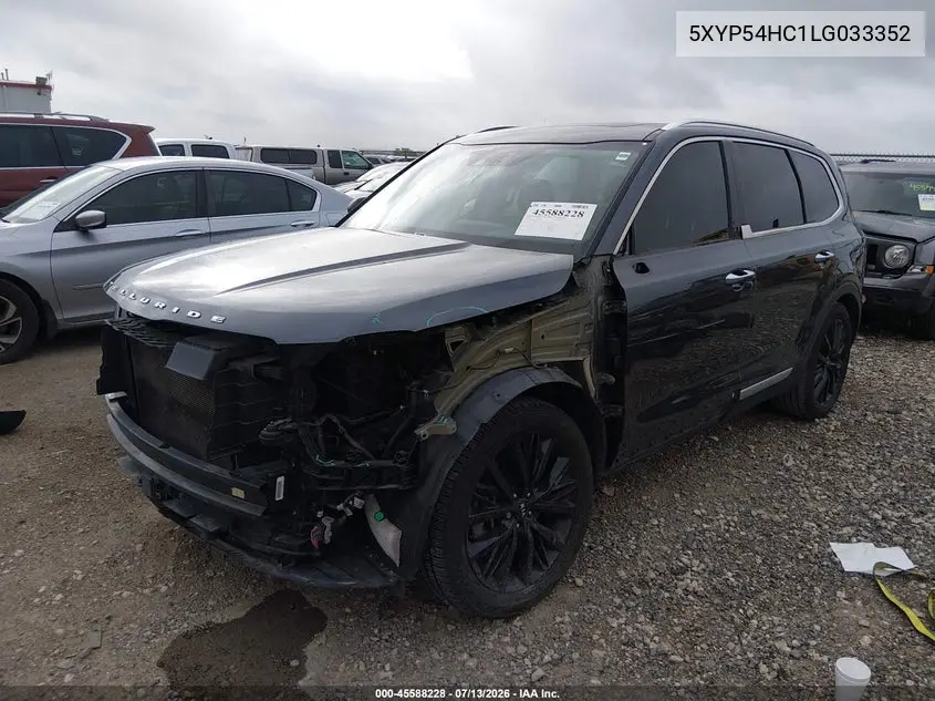 2020 Kia Telluride Sx VIN: 5XYP54HC1LG033352 Lot: 45588228
