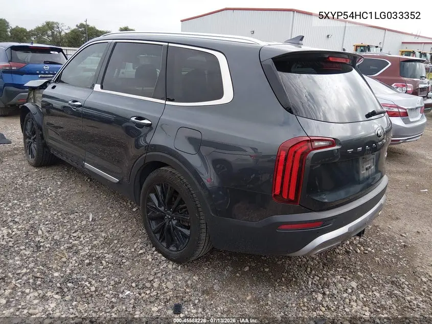 2020 Kia Telluride Sx VIN: 5XYP54HC1LG033352 Lot: 45588228