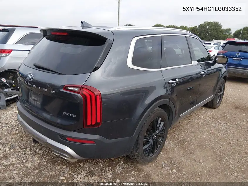 2020 Kia Telluride Sx VIN: 5XYP54HC1LG033352 Lot: 45588228