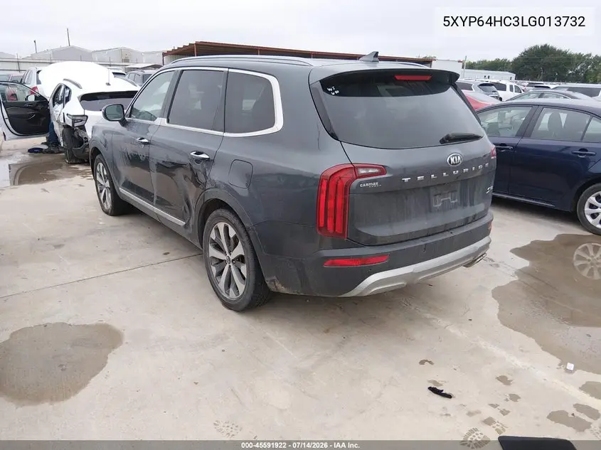 2020 Kia Telluride S VIN: 5XYP64HC3LG013732 Lot: 45591922
