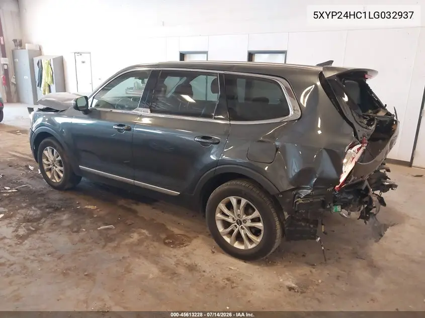 2020 Kia Telluride Lx VIN: 5XYP24HC1LG032937 Lot: 45613228