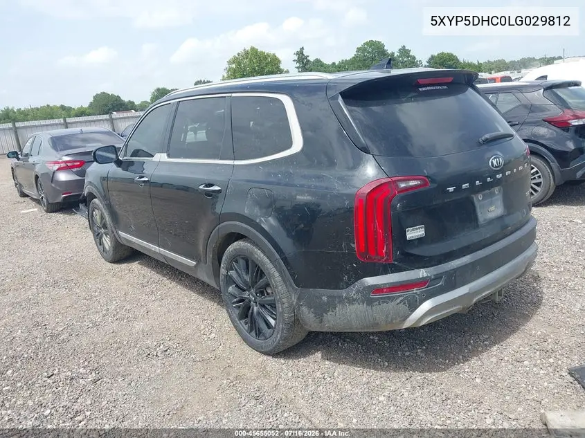 2020 Kia Telluride Sx VIN: 5XYP5DHC0LG029812 Lot: 45655052