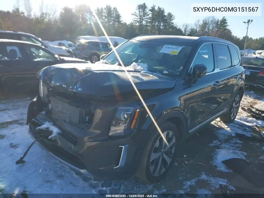 5XYP6DHC0MG151567 2021 Kia Telluride S